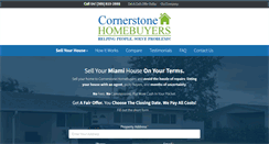 Desktop Screenshot of cornerstonehomebuyers.com